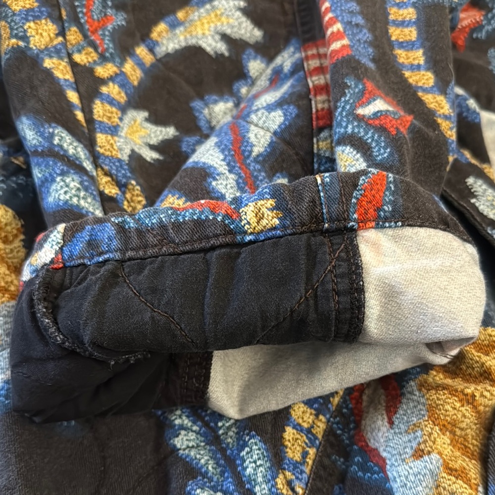 Farm Rio Floral Patterned Denim Jumpsuit - Picture 9 of 13